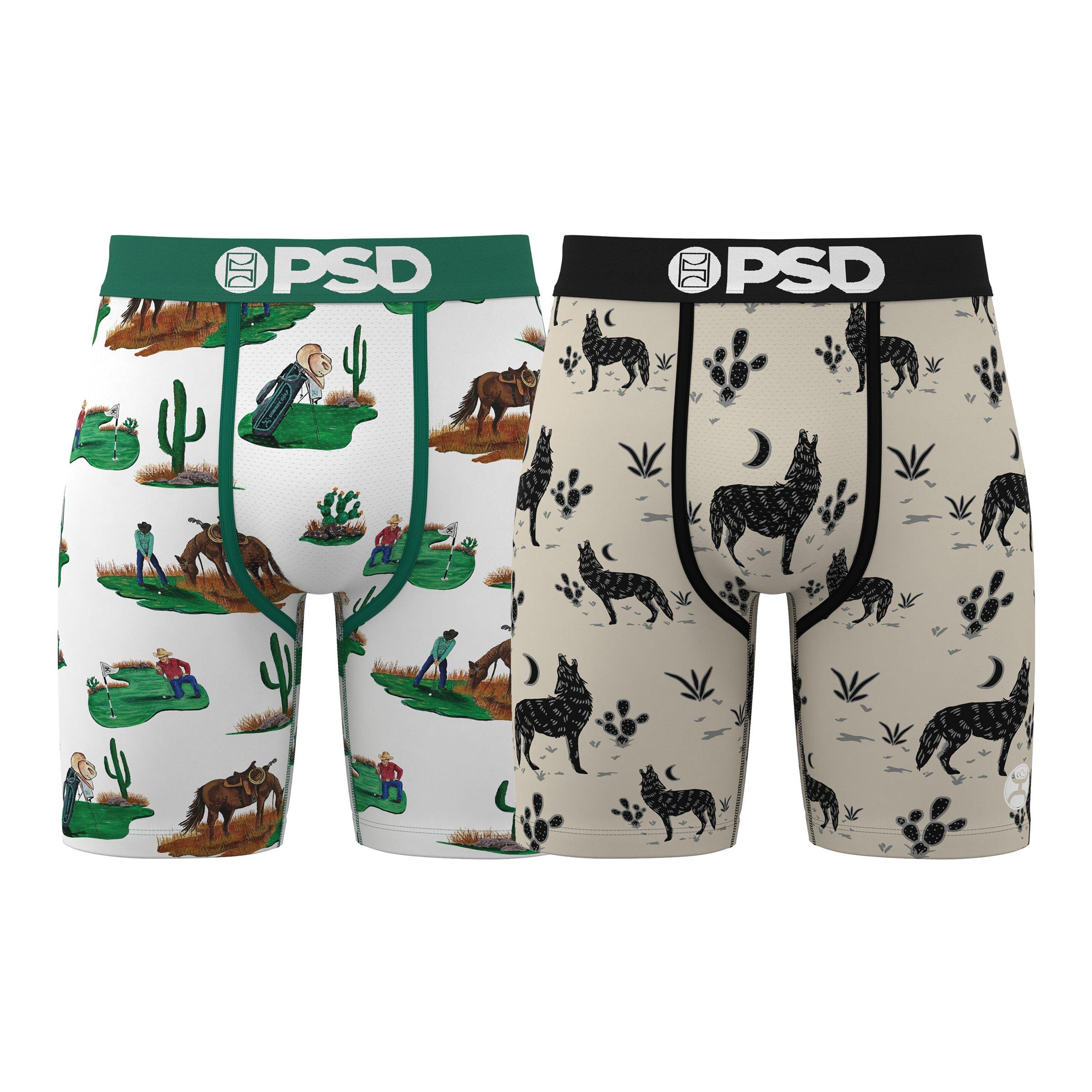 PSD Men's x Hooey Starter Underwear-2PK - MULTI-COLOR